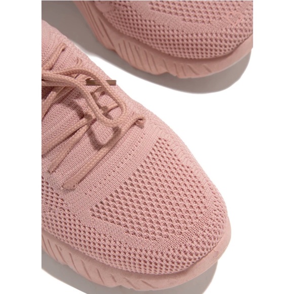 Dusty Rose Slip On Comfy Athleisure Sneakers - Picture 4 of 11